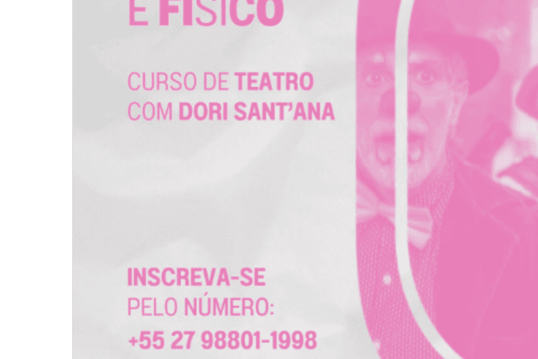 Divulgação do curso Todo Teatro é Físico com Dori Sant'Ana — Casa Sinestésica